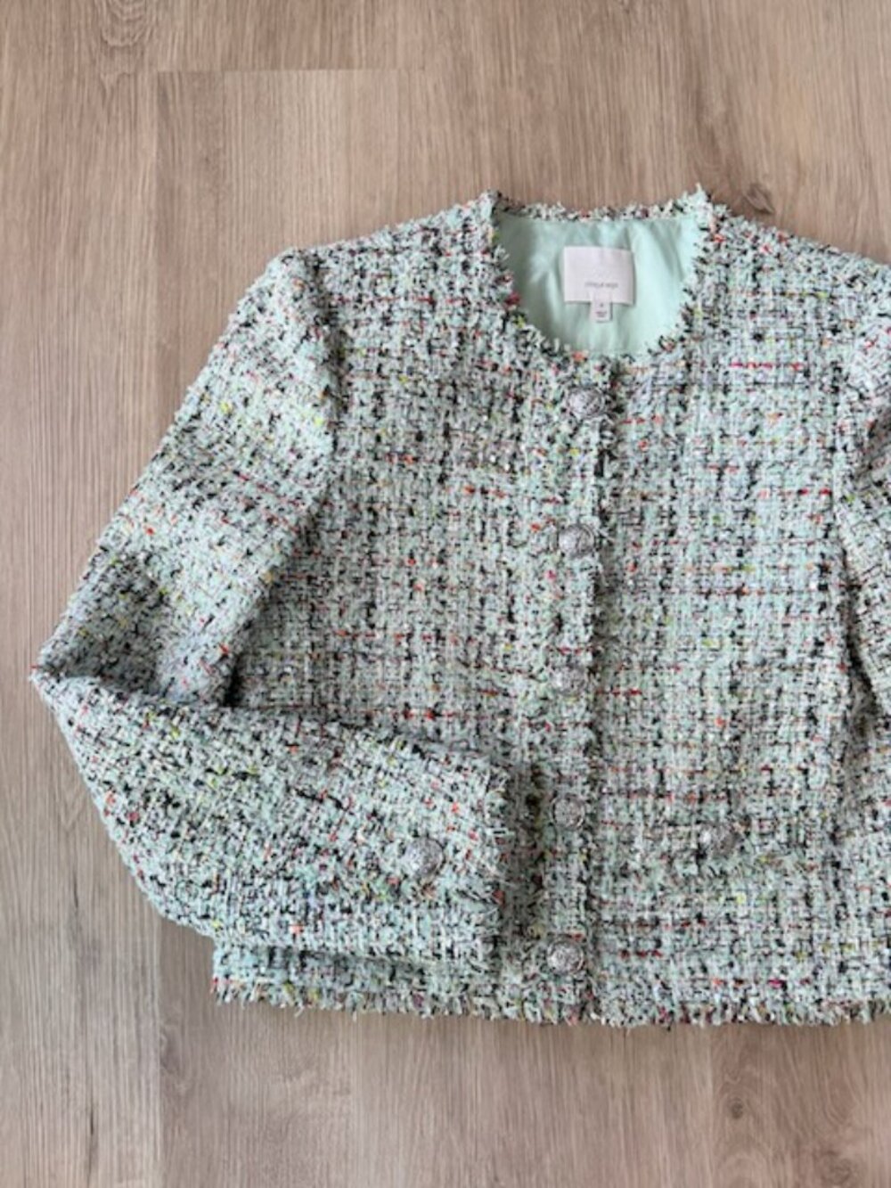 Cinq a Sept Christie Tweed Jacket Shorts Set 4/6 - Picture 4 of 14
